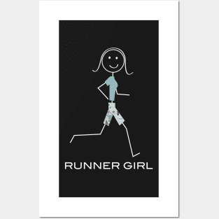 Funny Womens Running Design Posters and Art